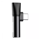 Переходник AUX Baseus L41 Type-C to Type-C + 3.5mm black CATL41-01