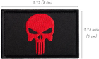 Набор шевронов с липучкой IDEIA PUNISHER Череп красный 5 х 8 см 2 шт (4820182651175) - изображение 11
