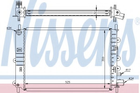 Радиатор FD ESCORT V - VI(90-)1.4 CFi(+)[OE 1664043] Nissens (62217A)