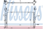 Радіатор OP MERIVA A(03-)1.6 i 16V(+)[OE 1300497] Nissens (630747)