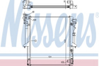 Радиатор MT L 200(06-)2.5 DID(+)[OE 1350A182] Nissens (62896)