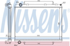 Радиатор CN C4(04-)1.6 HDI(+)[OE 1330.K1] Nissens (63601)