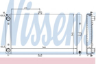 Радиатор LADA 110(95-)1.5 i(+)[OE 2110-1301012] Nissens (623552)