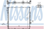 Радиатор BMW X5 E53(00-)X5 3.0d(+)[OE 1710.1.439.101] Nissens (60787A)