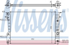 Радиатор OP OMEGA B(94-)2.0 i(+)[OE 1300 165] Nissens (63072A)