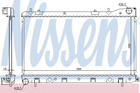 Радиатор SU FORESTER(02-)2.5 i 16V TURBO[OE 45119SA000] Nissens (67726)