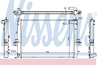 Радіатор MG ZT(01-)1.8 i 16V(+)[OE GRD1055] Nissens (64308A)