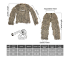 Маскировочный пустынный камуфляжный 3D костюм для охоты Aolikes №1880 - изображение 5