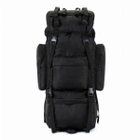 Армейский туристический рюкзак с подсумками на 70 л, 65х16х35 см, Черный 8147 - изображение 1