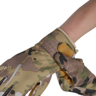 Тактичні штурмові зимові рукавиці для ЗСУ Softshell мультикам М - зображення 8