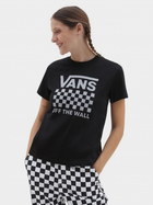 T-shirt damski z nadrukiem Vans VN00050P-BLK1 S Czarny (196570324445) - obraz 1