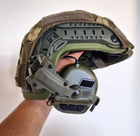 Активні стрілецькі навушники Earmor M31X Mark3 MilPro ORIGINAL з кріпленням на голову ( Чебурашка ) під шолом, каску ( Олива ) - зображення 3