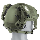 Активные стрелковые наушники Earmor M31X Mark3 MilPro ORIGINAL с креплением на голову ( Чебурашка ) под шлем, каску ( Олива ) - изображение 11