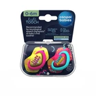 Пустушка силіконова симетрична 0-6м NEON LOVE 2 шт Canpol babies 22/652_pin