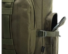 Великий тактичний рюкзак 100л Tacal-A4 з дадотковим підсумком. Колір Хакі. - зображення 8