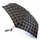 Механічний жіночий парасольку Fulton Tiny-2 L501 Golden Check (Золота Клітка)