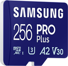Karta pamięci Samsung PRO Plus microSDXC 256GB UHS-I U3 V30 A2 + adapter SD (MB-MD256SA/EU) - obraz 4
