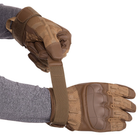 Тактичні рукавички для військових ЗСУ Military Rangers BC-9879 розмір XL хакі - зображення 4