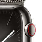Смарт-годинник Apple Watch Series 9 GPS + Cellular 45mm Graphite Stainless Steel Case with Graphite Milanese Loop (MRMX3) - зображення 3