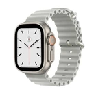 Силиконовый рифлёный ремешок Ocean для Apple Watch 42/44/45/49 mm Серый