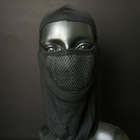 Легкая балаклава-подшлемник летняя мужская женская с прорезью для глаз Zepma Черная (ZK-6) - изображение 1