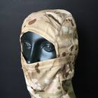 Камуфляжна балаклава-підшоломник літня чоловіча жіноча з прорізом для очей CHAMPION Камуфляж МУЛЬТИКАМ (ZK-5) - зображення 6