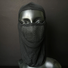 Легка балаклава-підшоломник літня чоловіча жіноча з прорізом для очей CHAMPION Чорна (ZK-6) - зображення 4