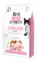 Сухий корм для кішок Brit Care Cat GF Sterilized Sensitive для стерилізованих з чутливим травленням з кроликом