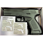 Страйкбольный пистолет Galaxy Glock 17 металл черный - изображение 3