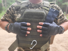 Перчатки тактические полевые кожаные без пальцев для силовых структур TACTIGEAR PS-8801 Patrol Black L (OR.M_699) - изображение 6