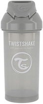 Чашка-непроливайка Twistshake із силіконовою трубочкою 360 мл 6міс.+ Сіра (7350083126801) - зображення 2