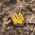 Шеврон на липучке Герб Украины на пикселе 8х10 см - изображение 3
