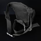 Тактична сумка на стегно SILVER KNIGHT Військова 28 х 27 см Нейлон Оксфорд 900D Чорний (TY-229) - зображення 6