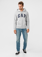 Толстовка на блискавці чоловіча GAP 851516-19 XL Сіра (1200027121750) - зображення 1