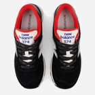 Жіночі кросівки New Balance 574 WL574WG2 36.5 (6US) 23 см Чорні (196307182805) - зображення 4