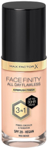 Podkład w płynie Max Factor Facefinity All Day Flawless 3 w 1 N55 Beige 30 ml (3616303999469) - obraz 1
