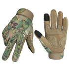 Перчатки Тактические с Пальцами Порезозащитные Противоскользящие ClefersTac Fury размер M - Мультикам (60230781M) - изображение 1