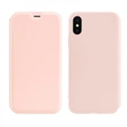 Чехол книга HOCO Colorful series liquid silicone для iPhone XS Max TPU Pink