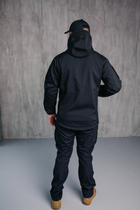 Куртка чоловіча тактична Soft Shell демісезонна ДСНС Водонепроникна ТЕМНО СИНІЙ XL - зображення 3