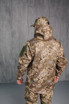 Водонепроникна Куртка Піксель чоловіча тактична Soft shell демісезонна (на блискавці з капюшоном) L - зображення 9