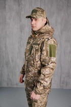 Водонепроницаемая Куртка пиксель мужская тактическая Soft shell демисезонная (на молнии с капюшоном) 2XL - изображение 2