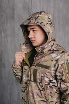 Куртка мужская Водонепроницаемая тактическая Soft shell мультикам (на молнии с капюшоном) Мультикам 2XL - изображение 2