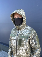 Водонепроницаемая Куртка Пиксель мужская тактическая Soft shell демисезонная (на молнии с капюшоном) 3XL - изображение 12