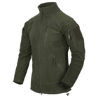 Кофта Alpha Tactical Jacket - Grid Fleece Helikon-Tex Олива M - зображення 1