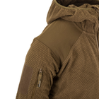 Кофта Alpha Hoodie Tactical Jacket - Grid Fleece Helikon-Tex Coyote XL - изображение 7