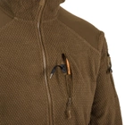Кофта Alpha Hoodie Tactical Jacket - Grid Fleece Helikon-Tex Койот XXXL - зображення 5