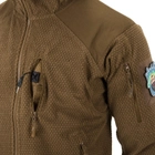 Кофта Alpha Hoodie Tactical Jacket - Grid Fleece Helikon-Tex Койот XXXL - зображення 8