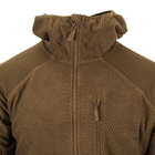 Кофта Alpha Hoodie Tactical Jacket - Grid Fleece Helikon-Tex Койот XXXL - зображення 10