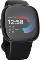 Smartwatch Fitbit Versa 4 Black/Graphite (FB523BKBK) - obraz 2