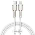 Кабель BASEUS Type-C to Lightning Cafule Series Metal Data Cable |1M, 20W, PD| (CATLJK-A05) white